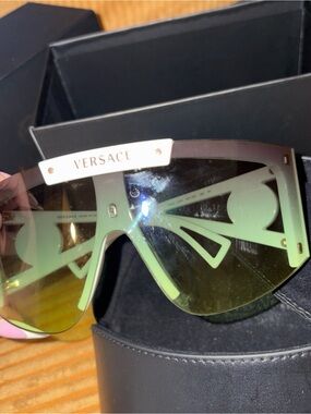 Versace Black with Gold Logo Sunglasses Case